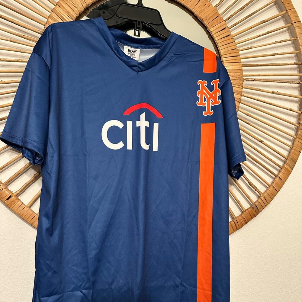 2023 New York Mets Soccer Jersey Free Giveaway Adult L Large BDA Sports Citi SGA